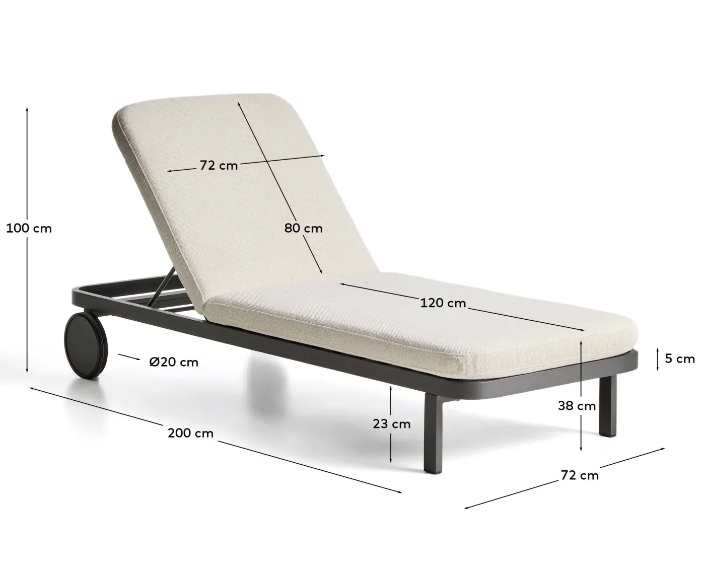 KAVE HOME Sonnenliege KIONIA