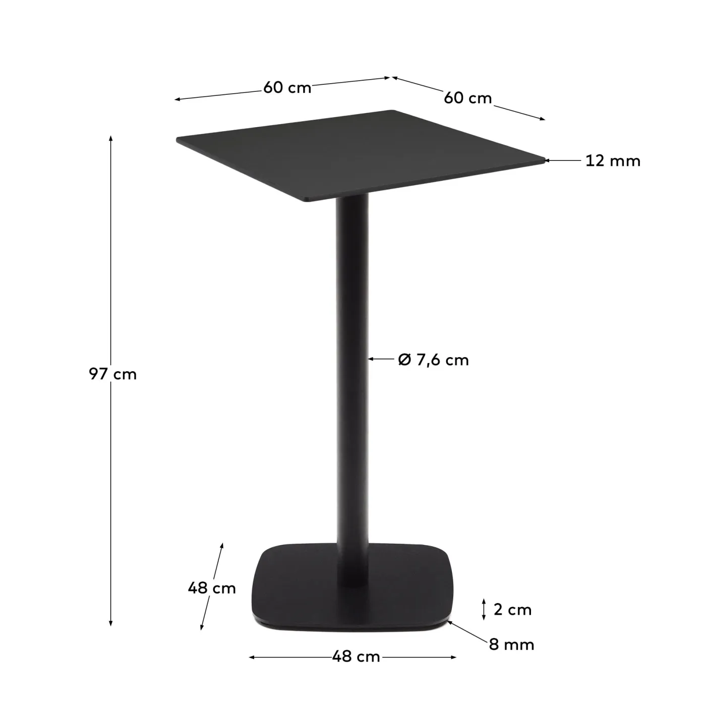 KAVE HOME Stehtisch Outdoor DINA