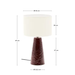 KAVE HOME Tischlampe DRAVA