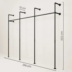 PAMO Kleiderstangensystem KIM 3