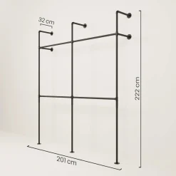 PAMO Kleiderstangensystem KIM DOUBLE 2