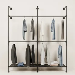 PAMO Kleiderstangensystem KIM DOUBLE 2 METAL