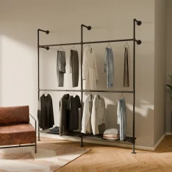 PAMO Kleiderstangensystem KIM DOUBLE 2 METAL
