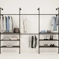 PAMO Kleiderstangensystem KIM DOUBLE 3 METAL