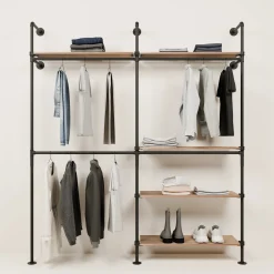 PAMO Kleiderstangensystem KIM DOUBLE 2 OAK
