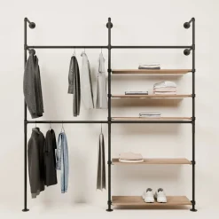 PAMO Kleiderstangensystem KIM DOUBLE 2 OAK