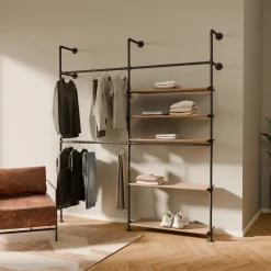 PAMO Kleiderstangensystem KIM DOUBLE 2 OAK