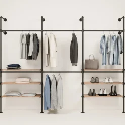 PAMO Kleiderstangensystem KIM DOUBLE 3 OAK
