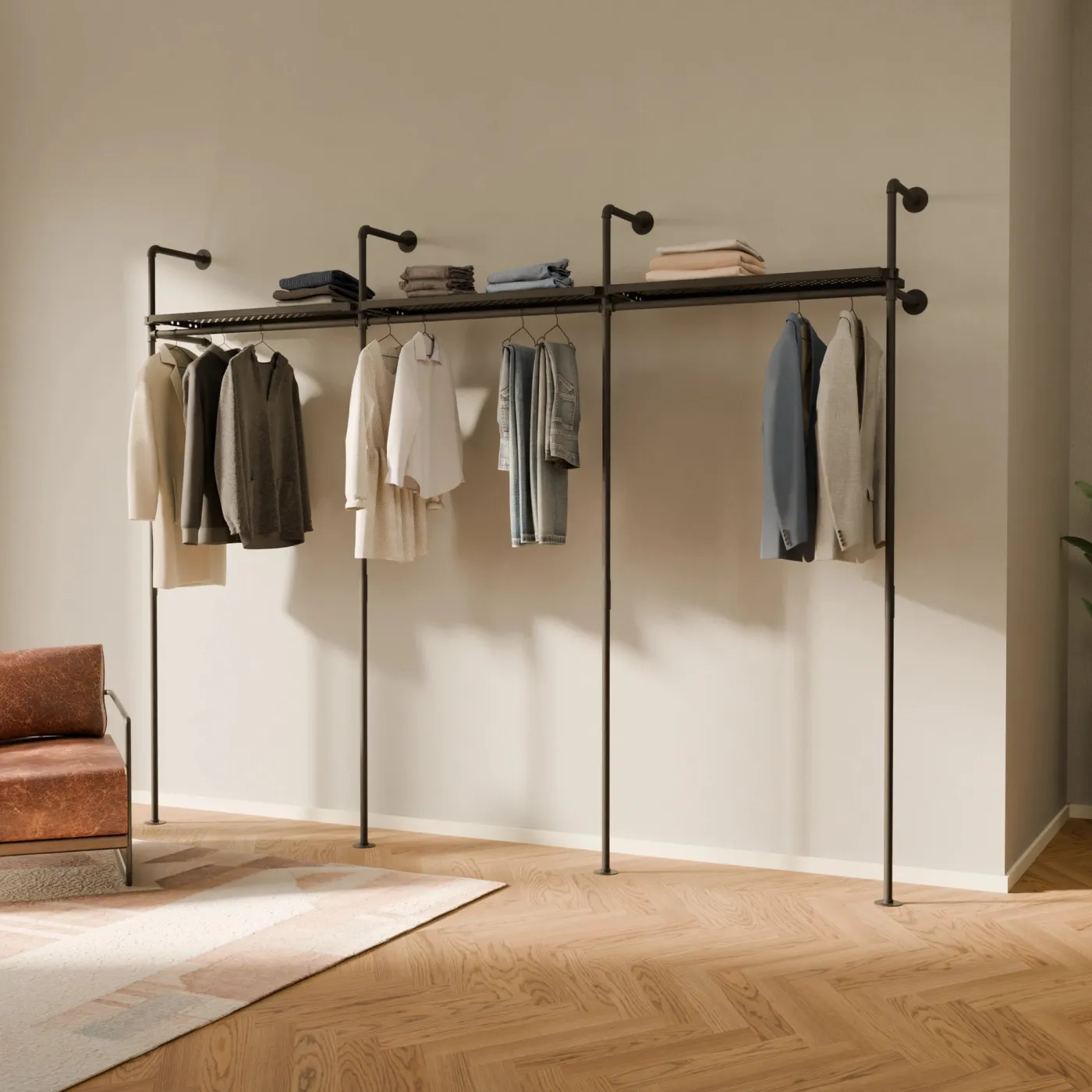 PAMO Kleiderstangensystem KIM 3 METAL