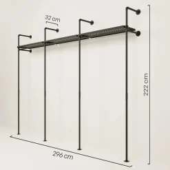 PAMO Kleiderstangensystem KIM 3 METAL