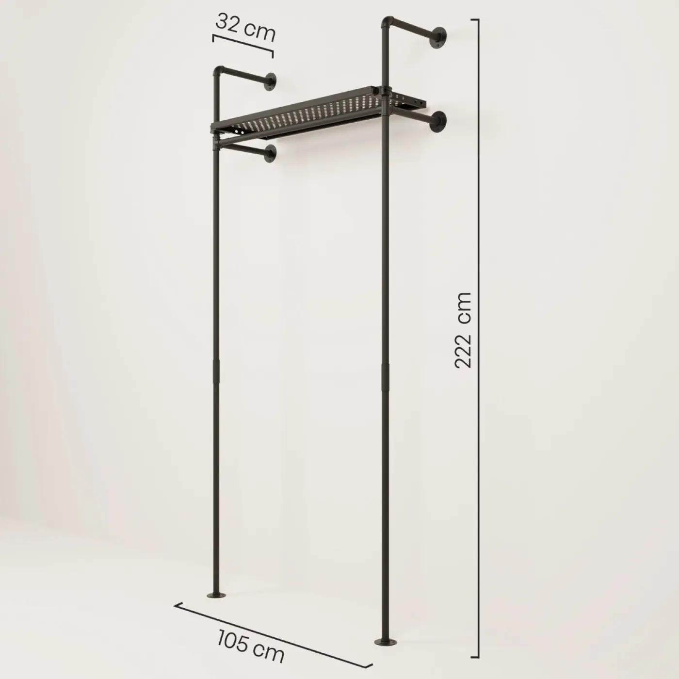 PAMO Kleiderstangensystem KIM 1 METAL
