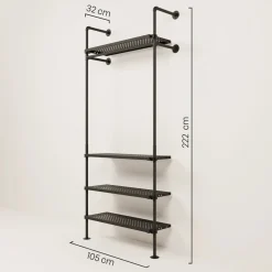 PAMO Kleiderstangensystem KIM 1 METAL
