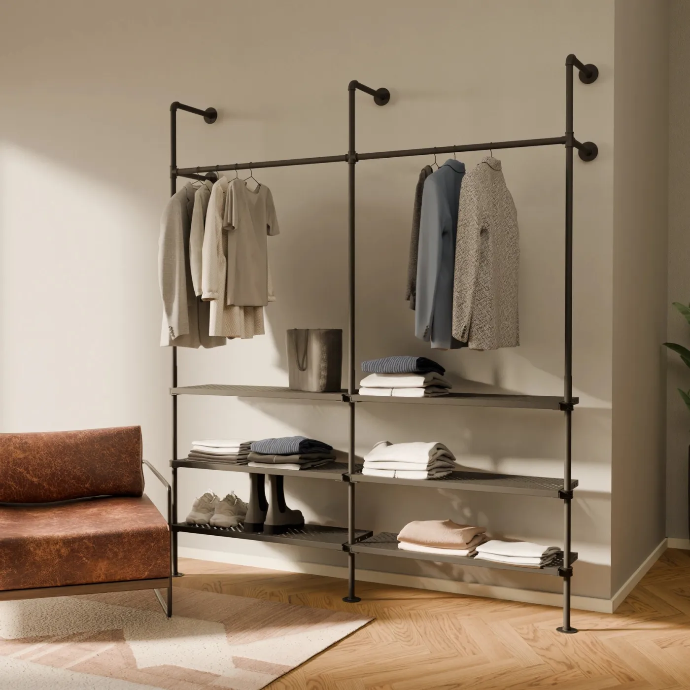 PAMO Kleiderstangensystem KIM 2 METAL