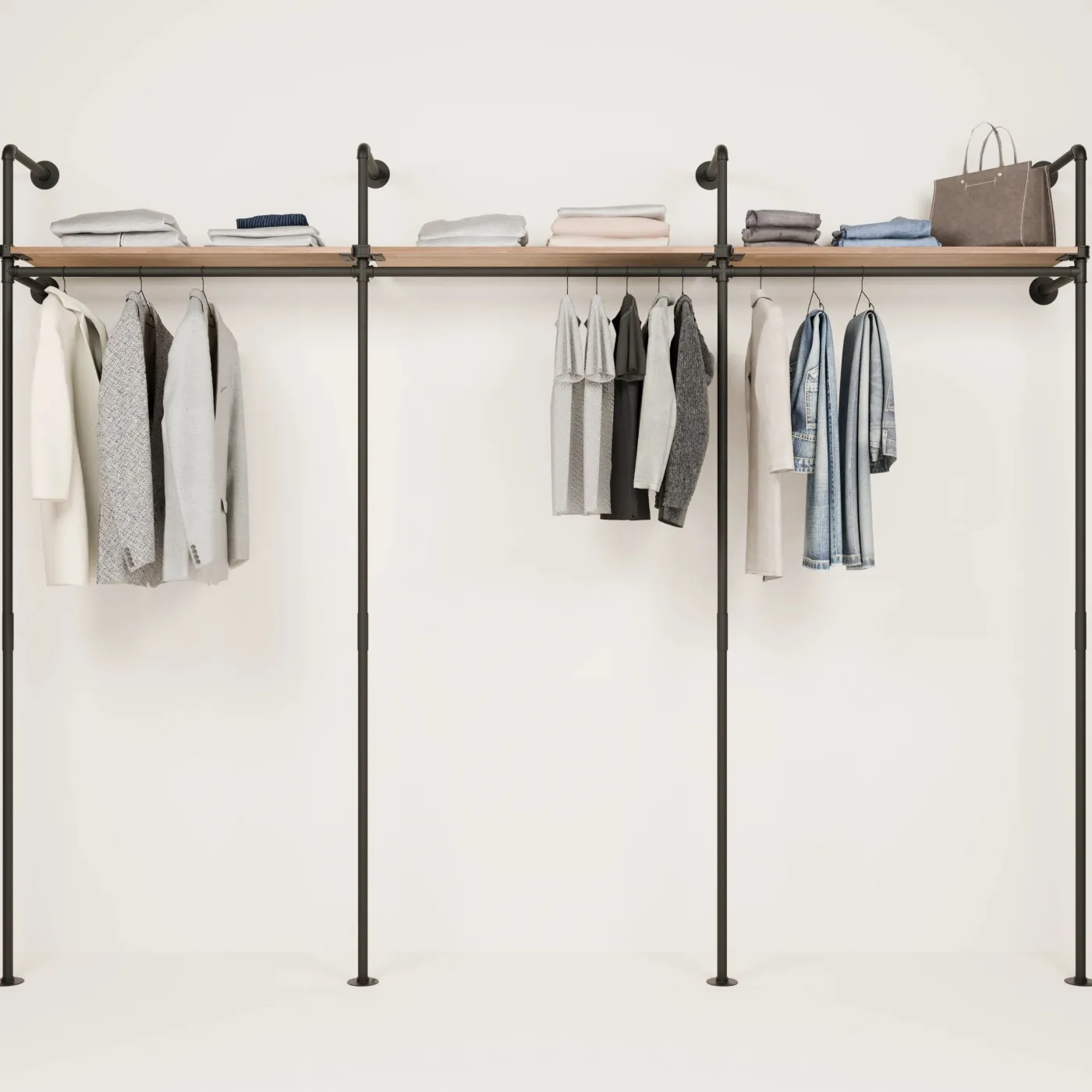 PAMO Kleiderstangensystem KIM 3 OAK