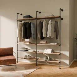 PAMO Kleiderstangensystem KIM 2 OAK