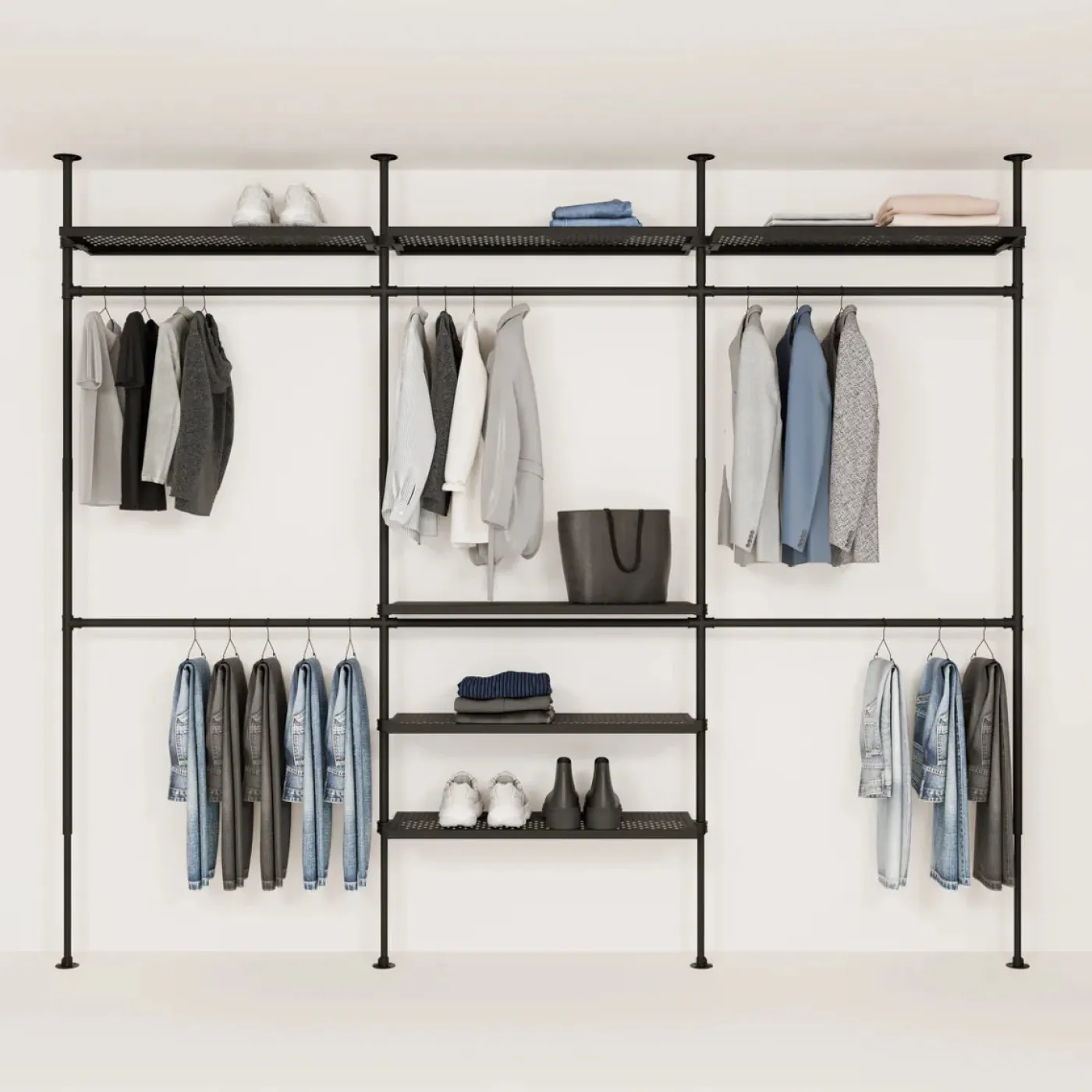 PAMO Kleiderstangensystem LOFT 3 METAL
