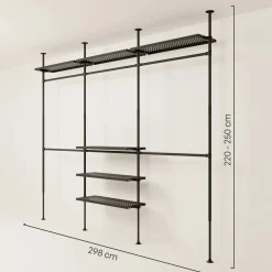 PAMO Kleiderstangensystem LOFT 3 METAL