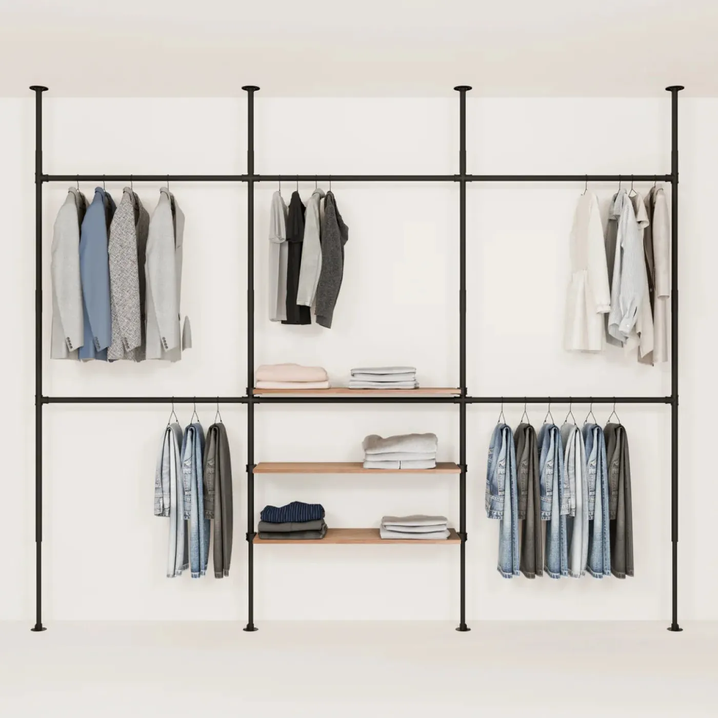 PAMO Kleiderstangensystem LOFT 3 OAK