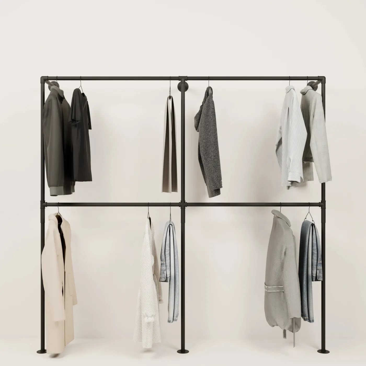 PAMO Kleiderstangensystem TIM DOUBLE 2