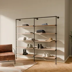 PAMO Kleiderstangensystem TIM 2 OAK