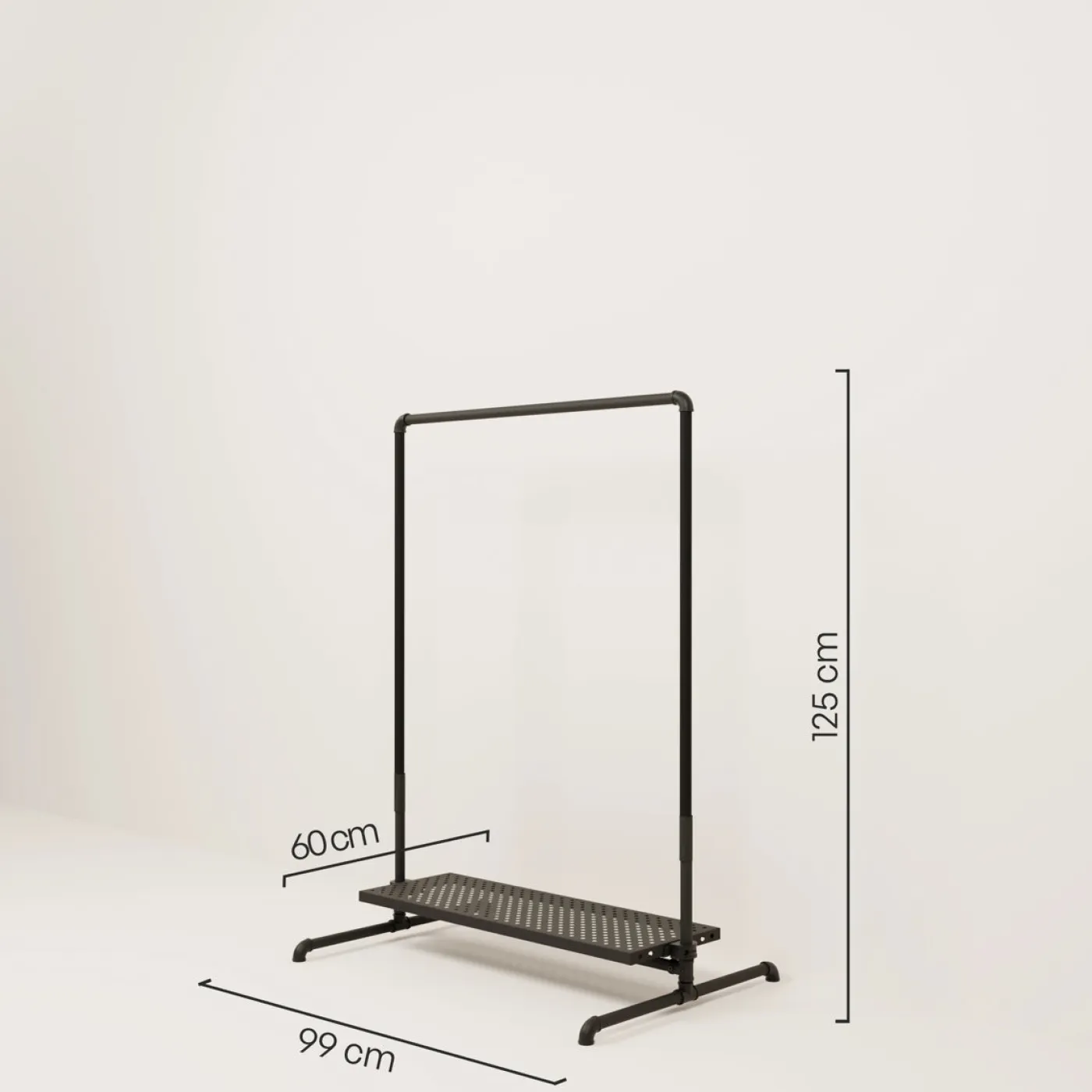 PAMO Kleiderständer LAS LOW 1 METAL