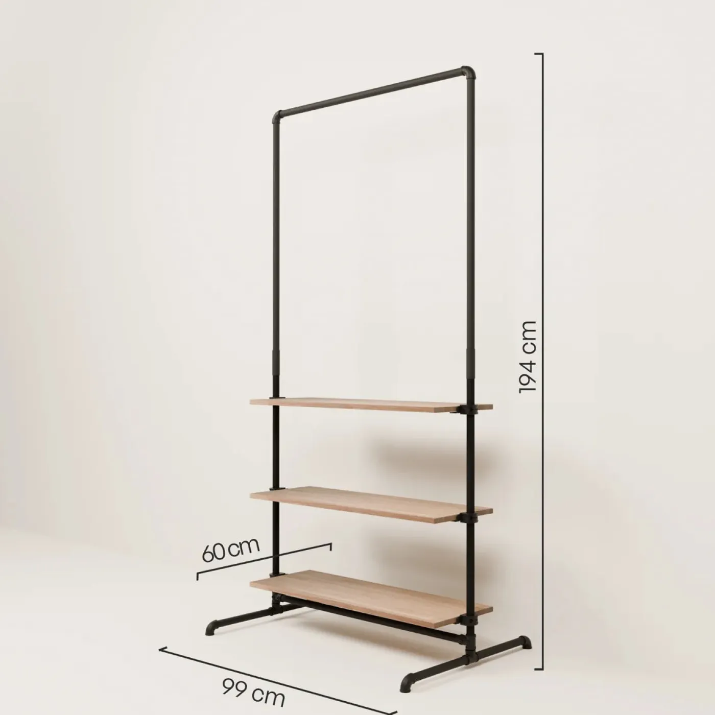 PAMO Kleiderständer LAS 1 OAK
