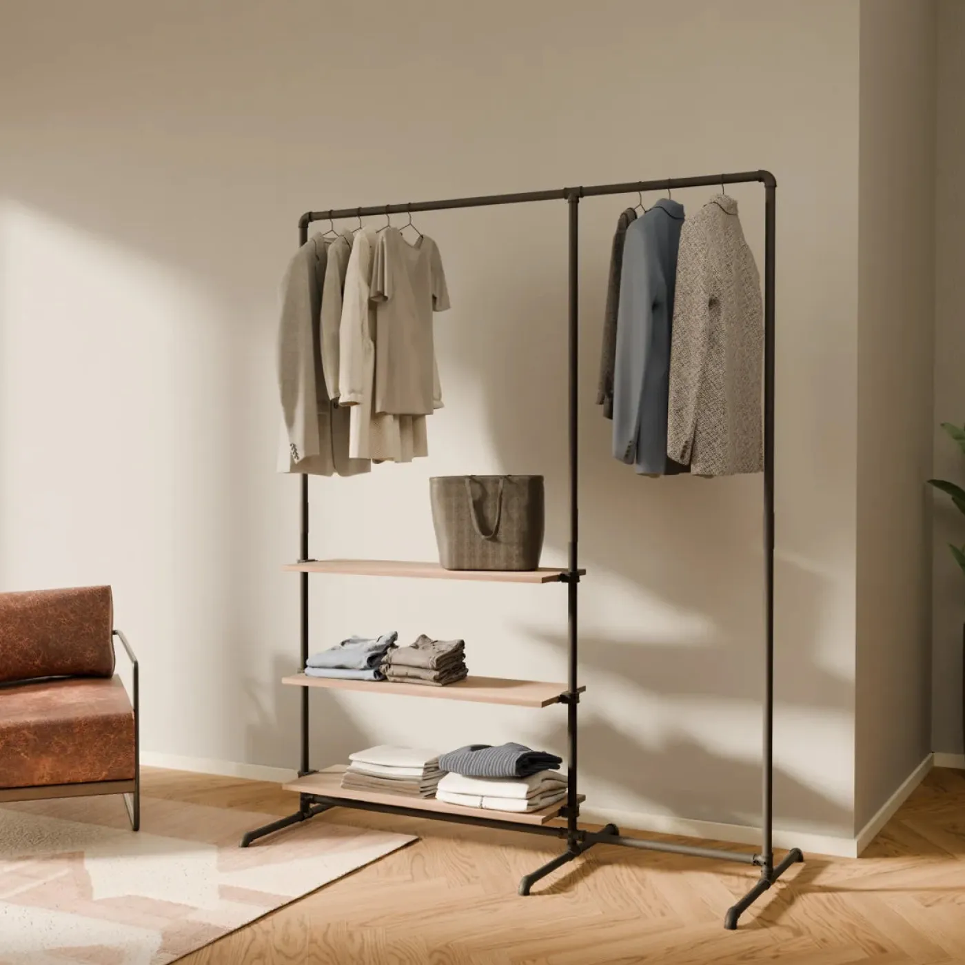 PAMO Kleiderständer LAS 1.5 OAK