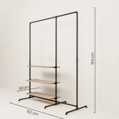 PAMO Kleiderständer LAS 1.5 OAK