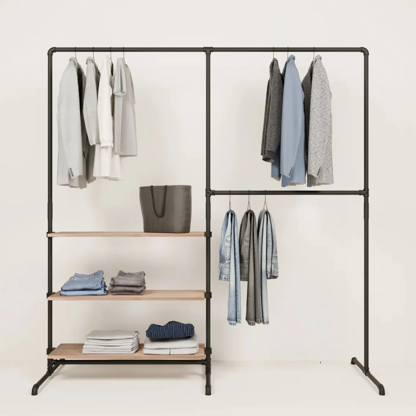 PAMO Kleiderständer LAS 2 OAK