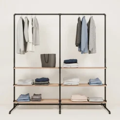 PAMO Kleiderständer LAS 2 OAK