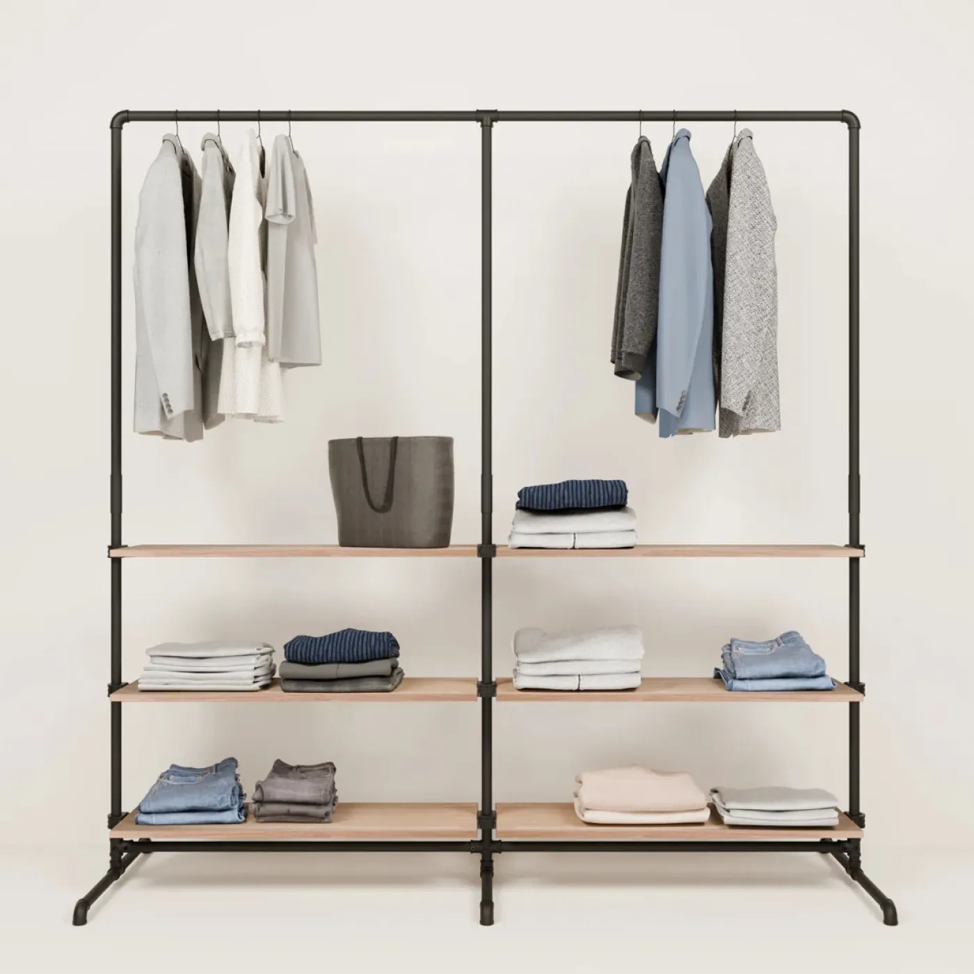 PAMO Kleiderständer LAS 2 OAK