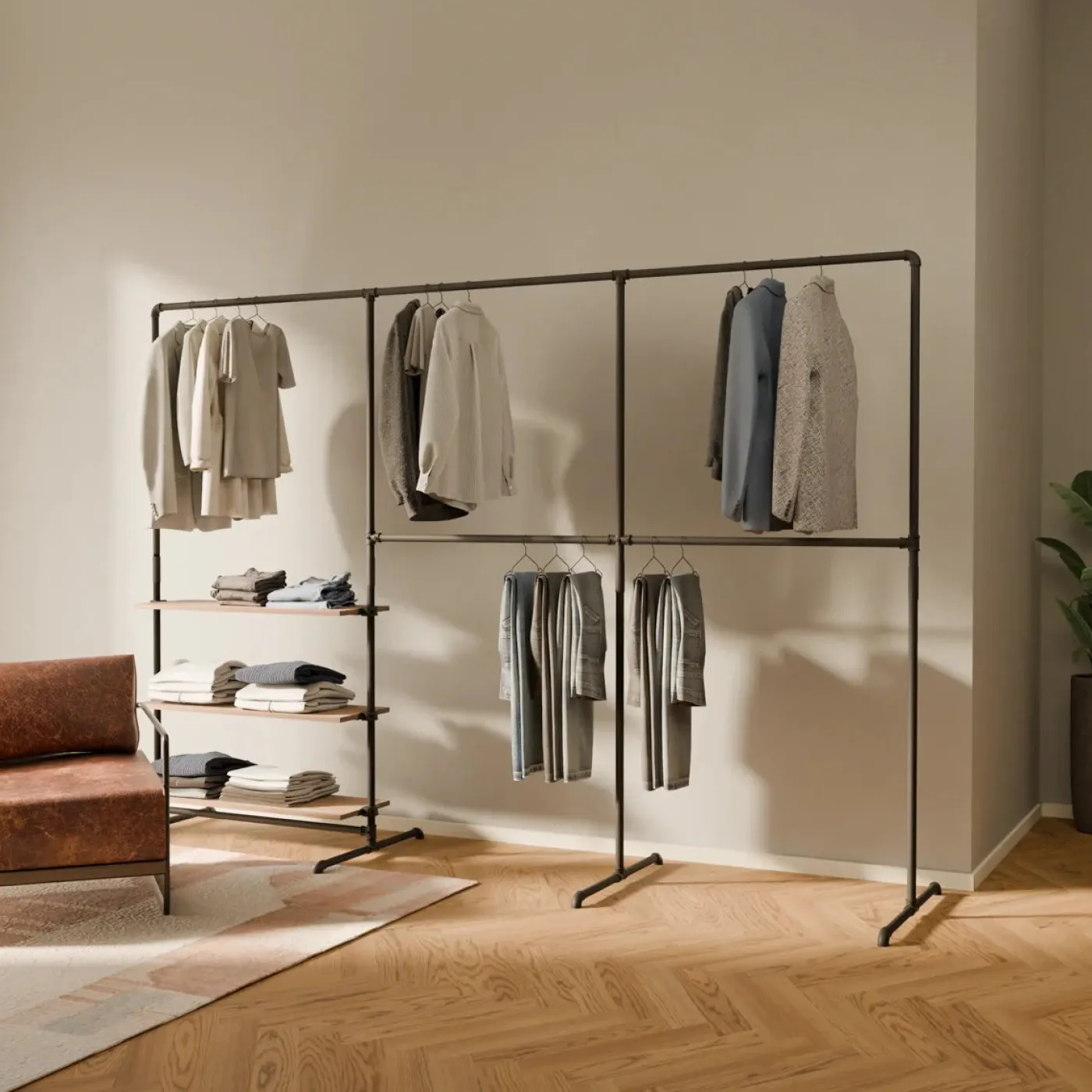 PAMO Kleiderständer LAS 3 OAK