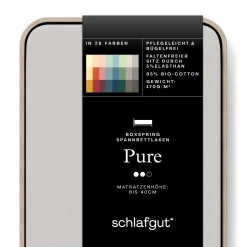 SCHLAFGUT Boxspring-Spannbettlaken PURE