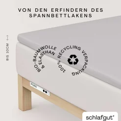 SCHLAFGUT Topper Spannbettlaken PURE