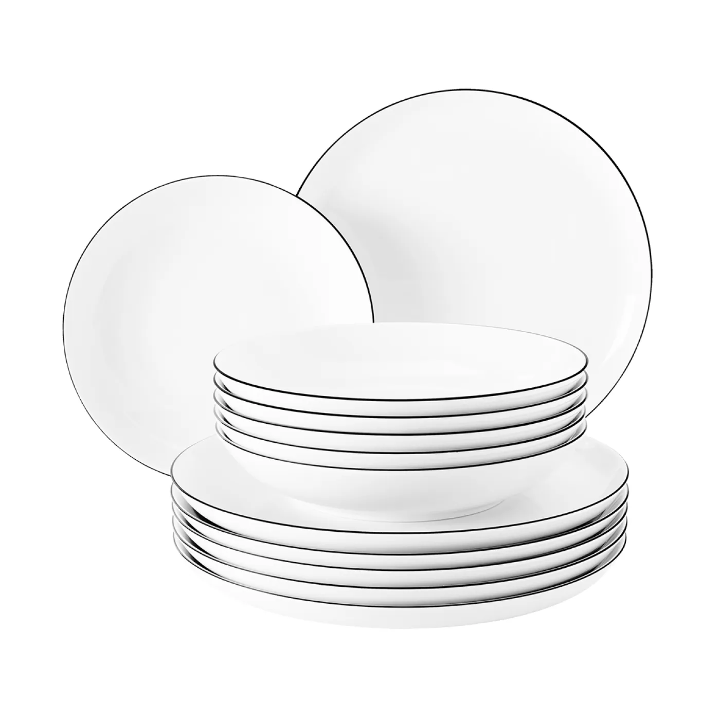 SELTMANN Tafelservice LIDO BLACK LINE